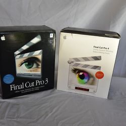 Apple Final Cut 3 and 4 software