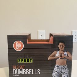 6 Lbs Dumbbells Set ( 2pcs ) 