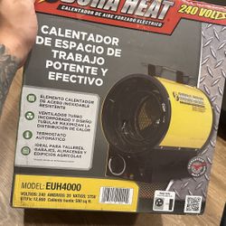Duraa Heat EUH4000 240 Volt Electric Heater  Calentador de aire EUH4000, eléctrico, 12,800 BTU,