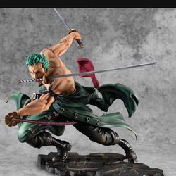 Roronoa Zoro One Piece Statue Action Figure,Realistic Character Model Decoration Ornaments,Three Swords Style Secret Technique Three Thousand Worlds 三