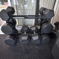 Dumbbell Set And Rack (70,50,35,25)