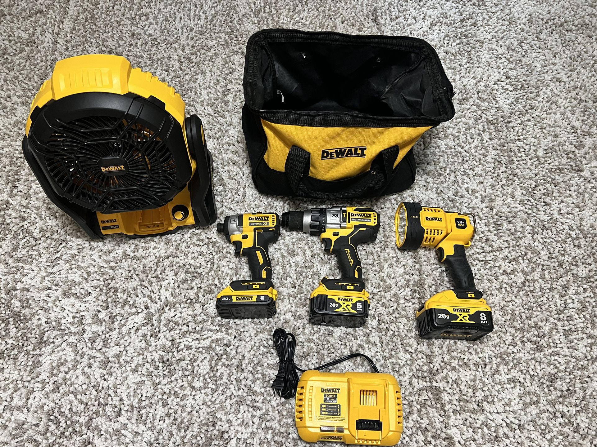 DeWalt XR Hammer Drill Combo Kit W/ Fan