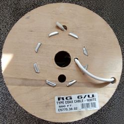 RG6/U TYPE COAX CABLE - WHITE