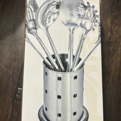 Parini 7 Piece Stainless Steel Utensil Kit New In Box