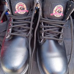 Brahma Steel Toe Black Boots