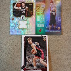 3 Kasparas Jakucionis Topps Rookie Cards For 17 (Read Description For Details)