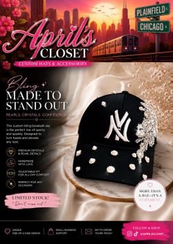 Custom made with bling / New your baseball cap