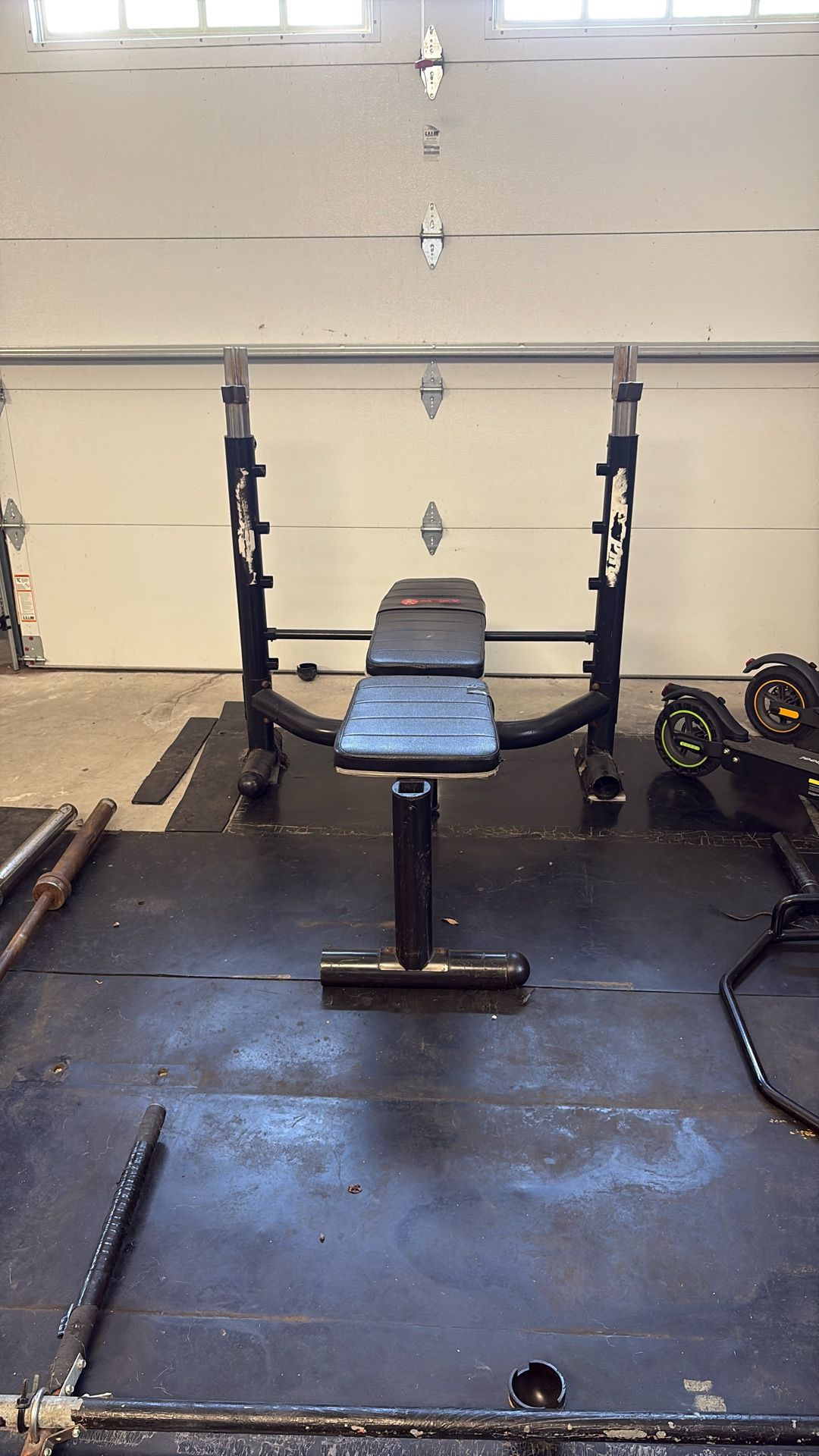 Bench + Olympic Bars