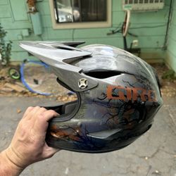 Full Face Mountain Bike Helmet Carbon Fiber 