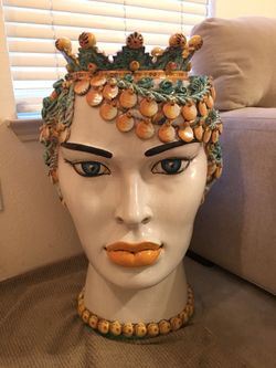 Sicilian head sculpture LX