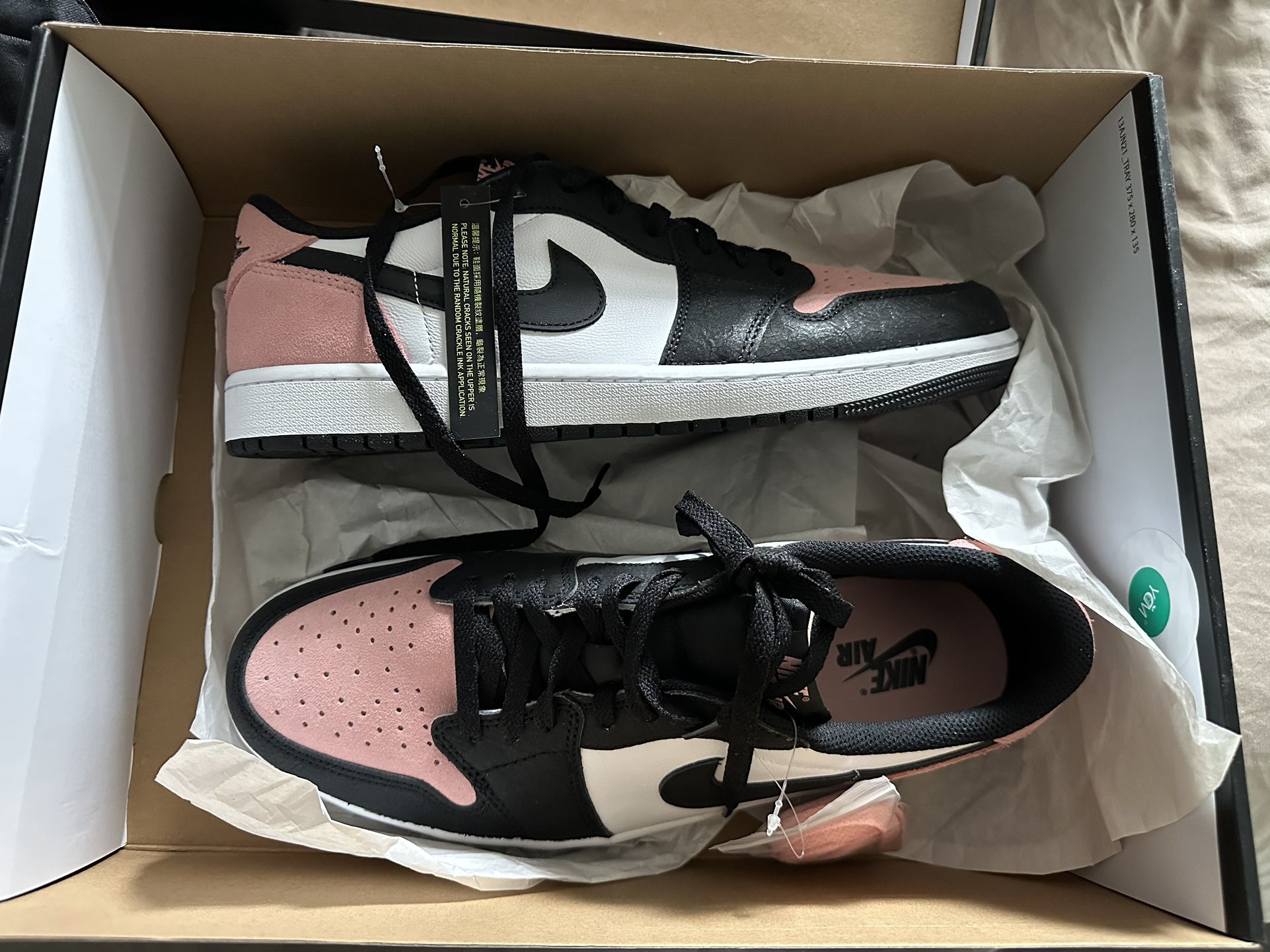 Jordan 1 Low Bleached Coral