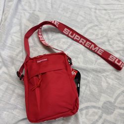 Red Supreme Shoulder Bag 