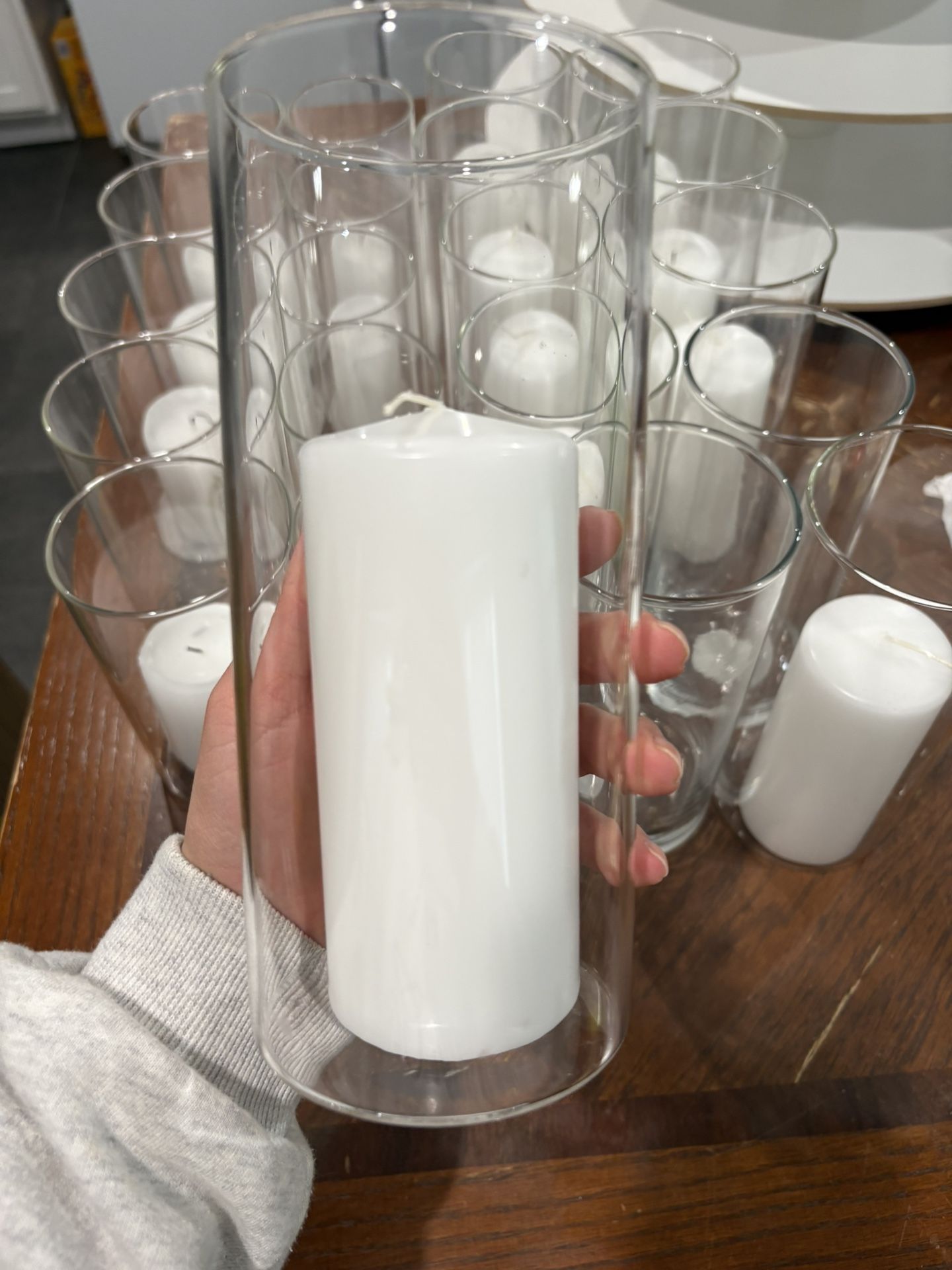 Candle and Glass Holder