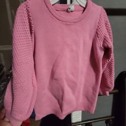 Girls Pink Gap Knitted Sweater 4T