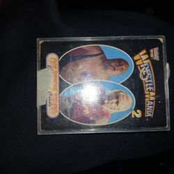 Wrestle menu to trading card