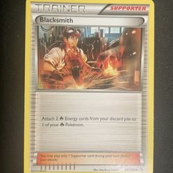 1) Pokemon Card- Blacksmith- Flashfire- Uncommon-88   