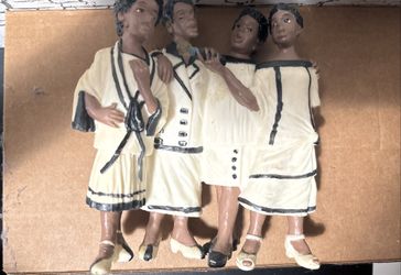 Vintage African American Music Quartet Figurine by Young's