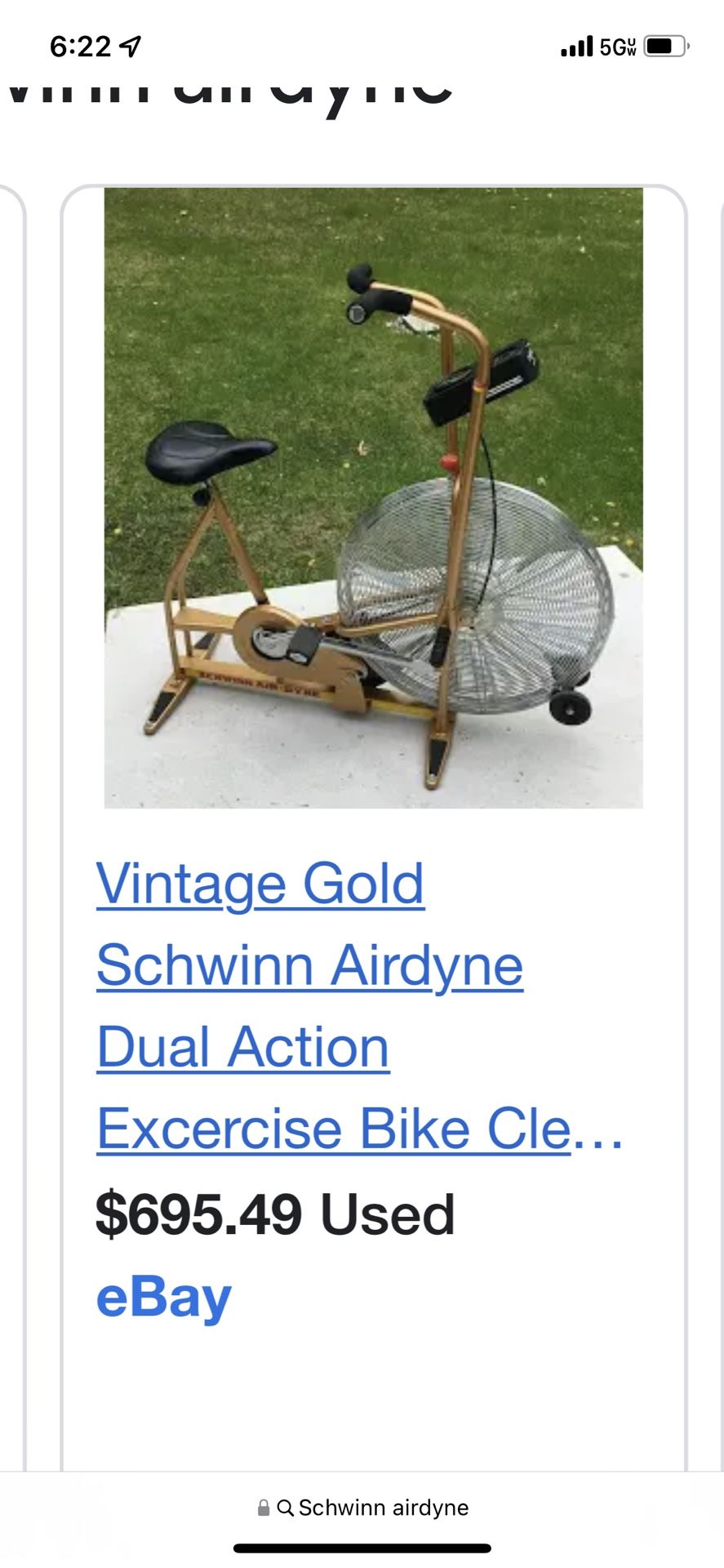 Schwinn Air dyne Exercise Bike