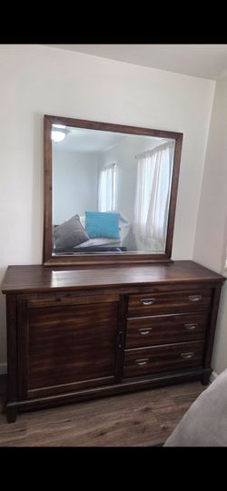 Twin bed and dresser