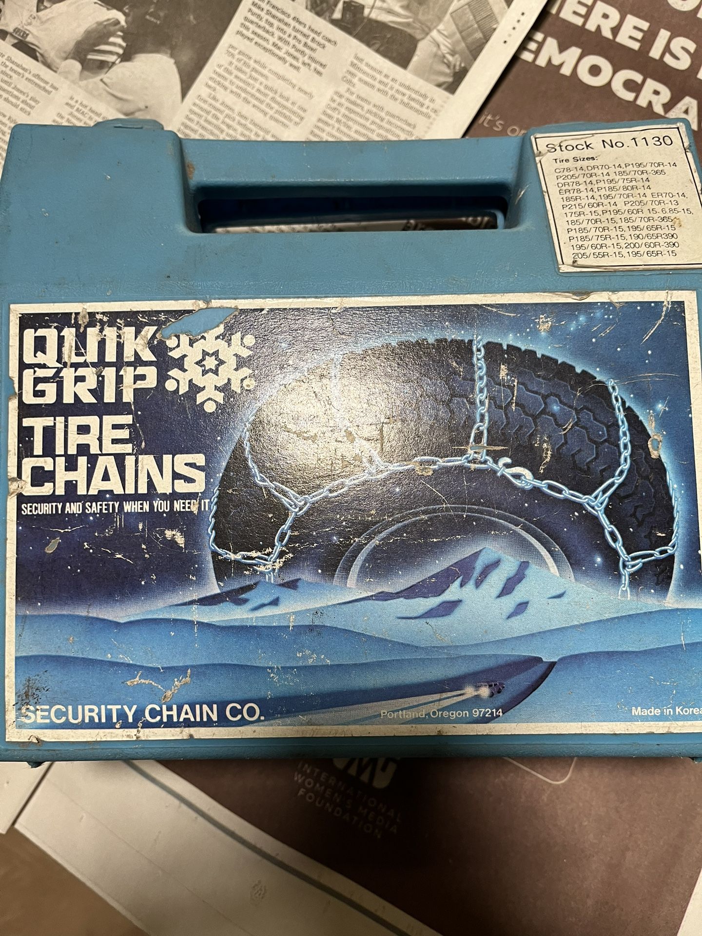 Snow Chains Or Tire Chains