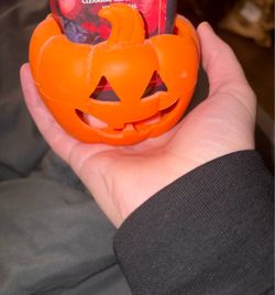 Halloween Jack-O-Lantern soap dispenser holder