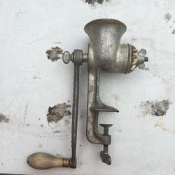antique meat  grinder