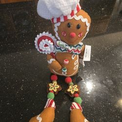 New Christmas Decoration Gingerbread Man Weighted Sitting Plush Hobby Lobby