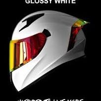 New Pearl White Dot Motorcycle Helmet $150