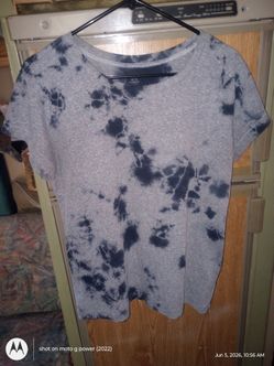 Madewell grey with blue tie dye size medium women's shirt
