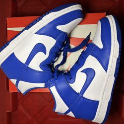 Brand new Nike dunk high game royal (gs) size 5y 