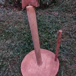 Paper Towel Holder, Wooden With Star On top