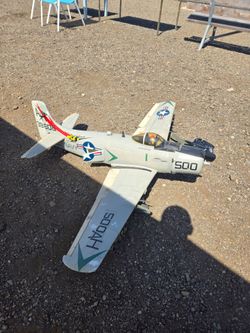 RC A-1 Skyraider Navy Warbird Plane LARGE SIZE