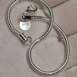 925 Sterling silver 3M Snake chain Pretty Bracelet FOR women jewelry wedding