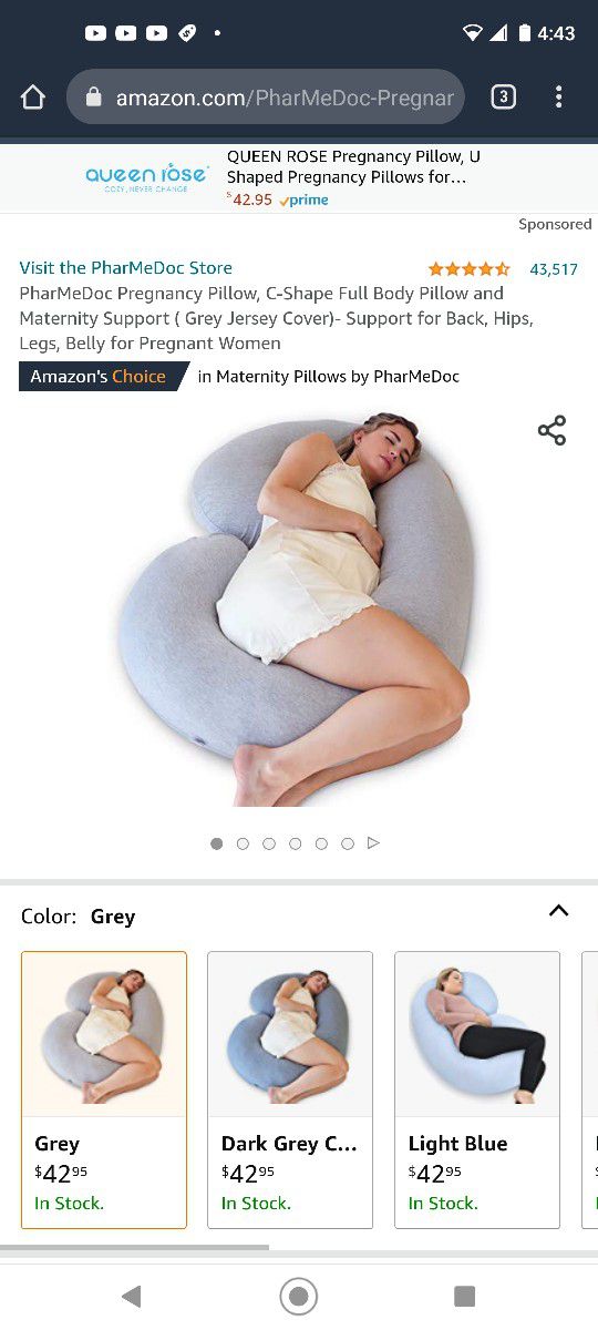 Giant Pregnancy Body Pillow