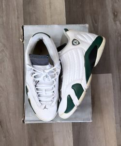 Jordan 14 forest green size 9