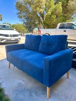 Blue Loveseat Sofa - Great Condition