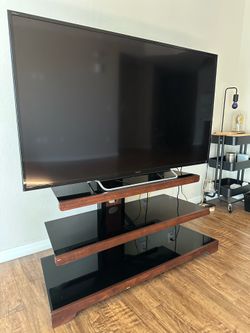 Tiered Glass TV Stand
