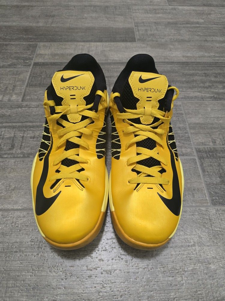 Nike Hyperdunk Low 2012 Yellow Vivid Sulfur Basketball Shoe Men's Size 12