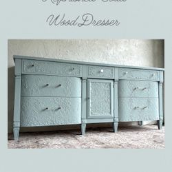 Luxe custom refinished statement dresser 