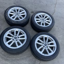 4 - 205/55r17 5x120 5x4.72 Mini Cooper Countryman Wheels Rims Good Tires!!