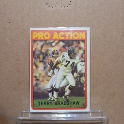 1972 Topps Terry Bradshaw Pro Action