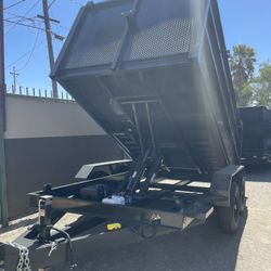 Scissor Lift Dump Trailer