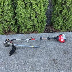 CRAFTSMAN 25CC 2-cycle 17” Straight Shaft Attachment Capable Gas String Line Trimmer + Edger (WS2200)