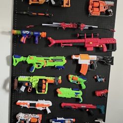 Nerf Gun Wall- EVERYTHING Included
