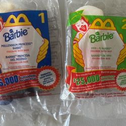 McDonald’s Barbie Collection – Toys #1, #2 (x2) and #6