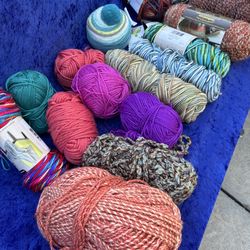 Lots of yarns all together $20