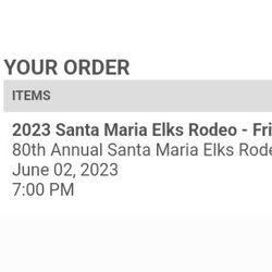 80th Annual Santa Maria Rodeo Tickets For Friday June 2nd And Saturday June 3rd