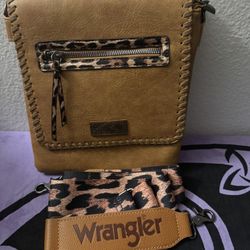 Wrangler Cheetah Crossbody Purse 