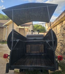 Trailer With BBQ Pit