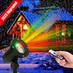 Christmas Laser R&G LED Projector Light Moving Outdoor Landscape Disco Stage Xmas Lamp